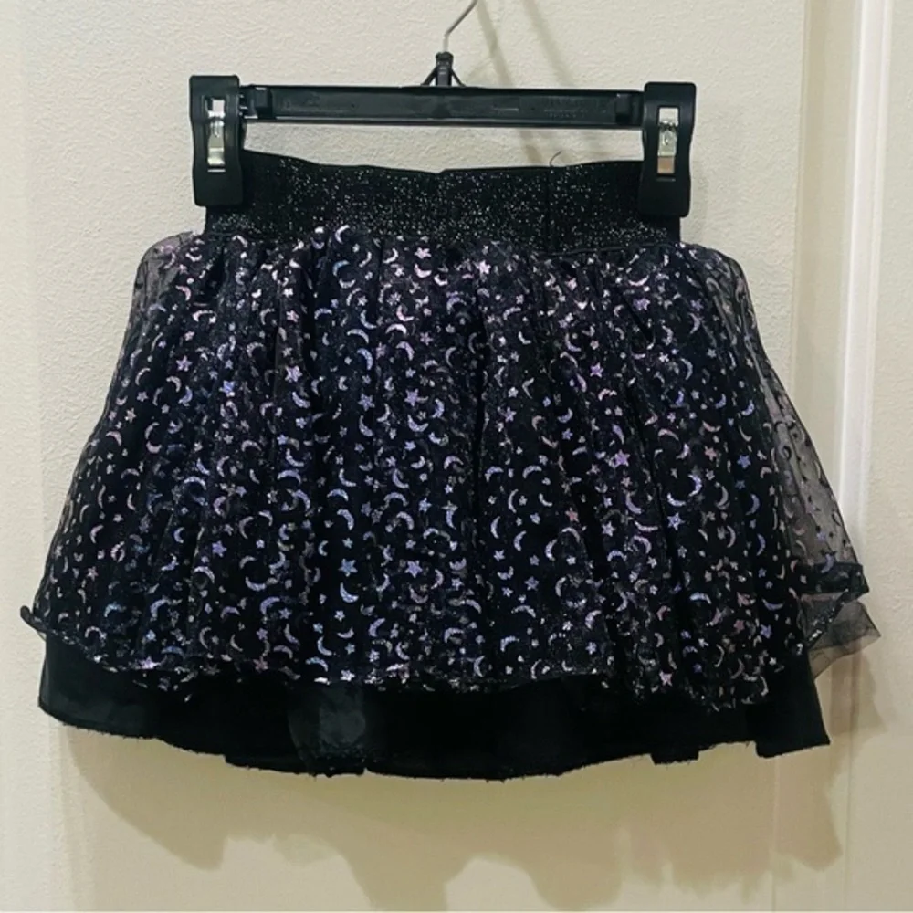 Spirit Halloween Black and Purple Moon and Stars Girls Tutu